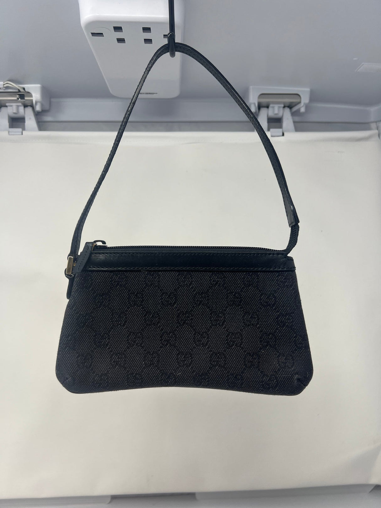 Gucci Small GG Canvas Black Shoulder Bag