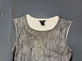 GUESS Black Mesh Crinkle Top