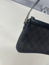 Gucci Small GG Canvas Black Shoulder Bag