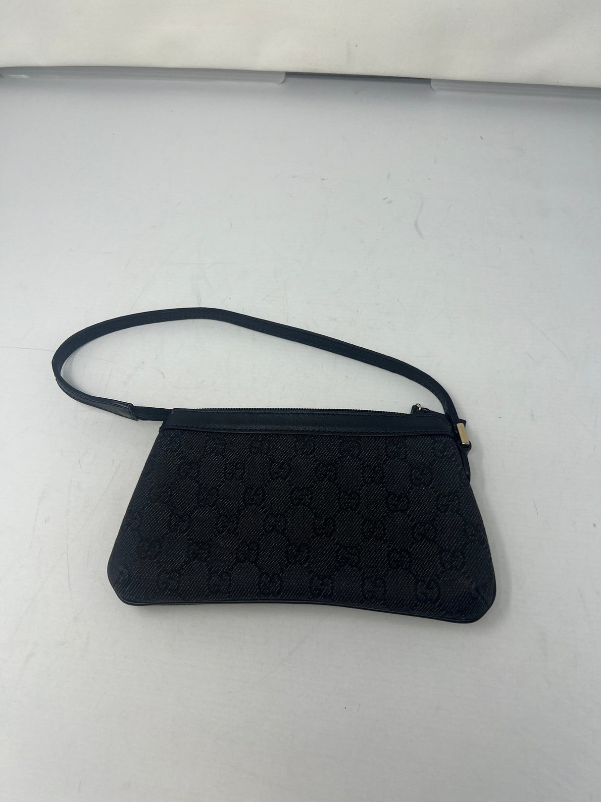 Gucci Small GG Canvas Black Shoulder Bag