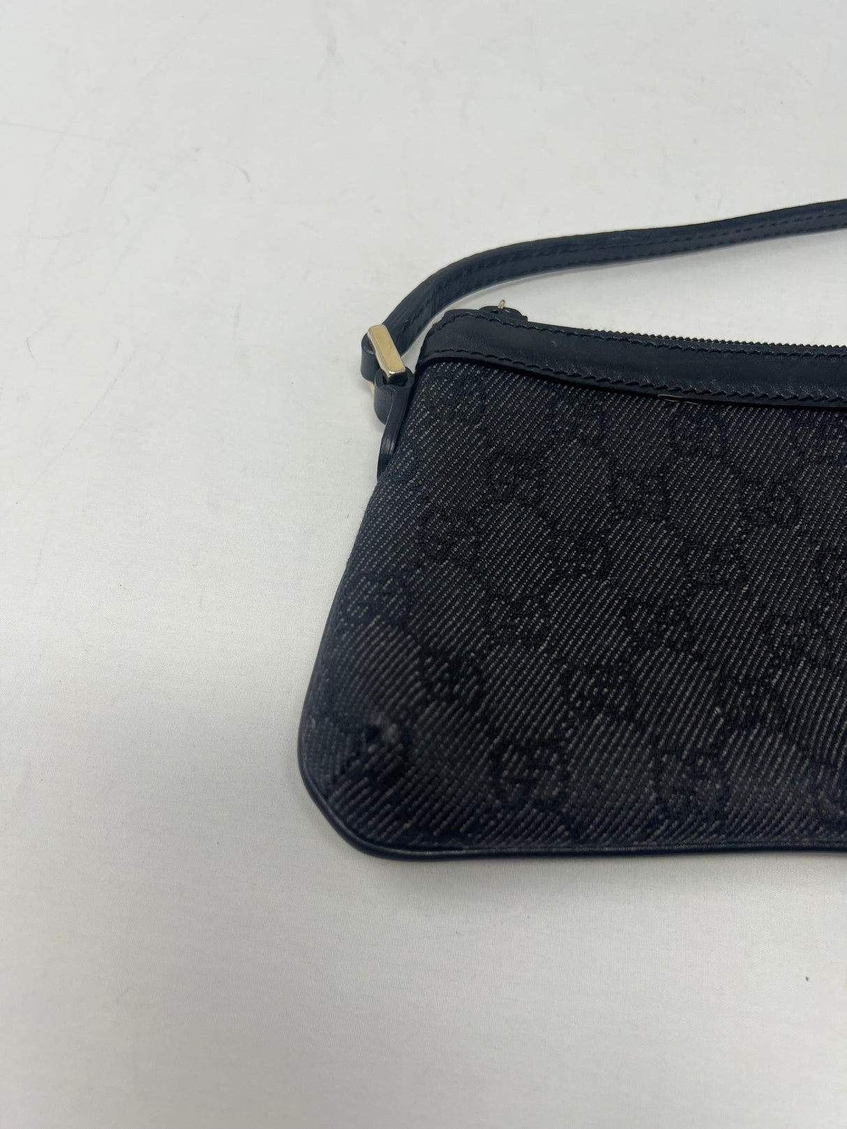 Gucci Small GG Canvas Black Shoulder Bag