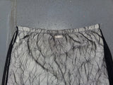 GUESS Black Mesh Crinkle Midi Skirt