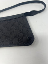 Gucci Small GG Canvas Black Shoulder Bag