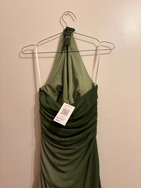 Shimmery Ombré green dress