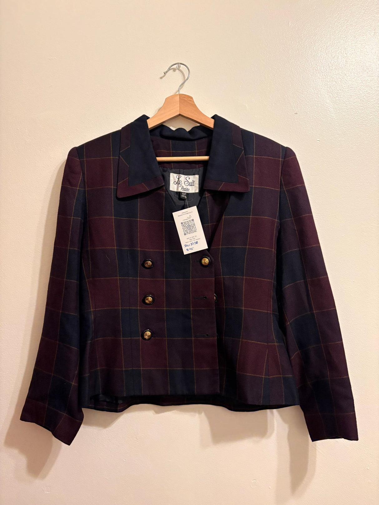 Plaid blazer