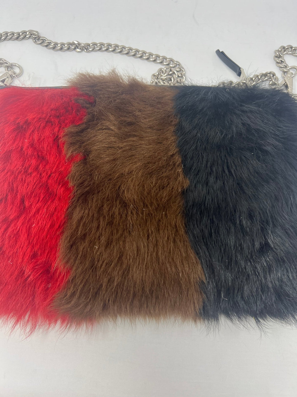 Miu Miu Sheep Fur Clutch Bag