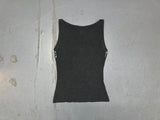 PASSPORT Black Metallic Knit and Sequin Sleeveless Top