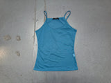 GAPA PARIS Teal Mesh Tank Top
