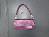 BUENO Purple Leather Shoulder Bag