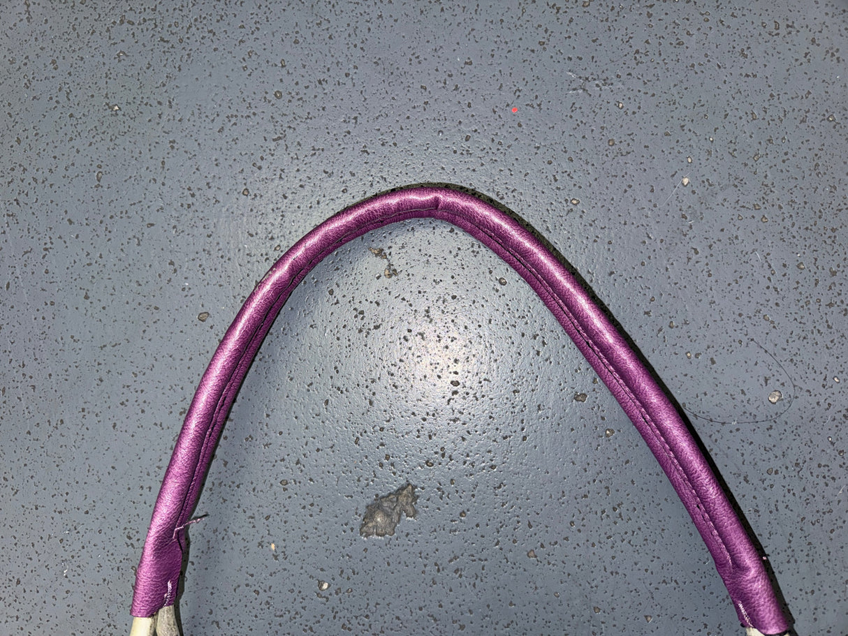 BUENO Purple Leather Shoulder Bag
