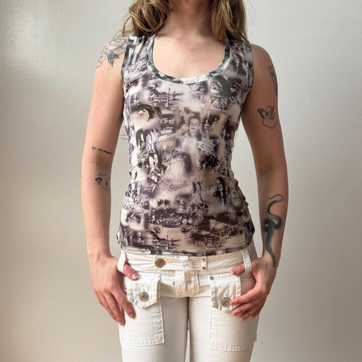 Italian Y2K Graphic Tank
