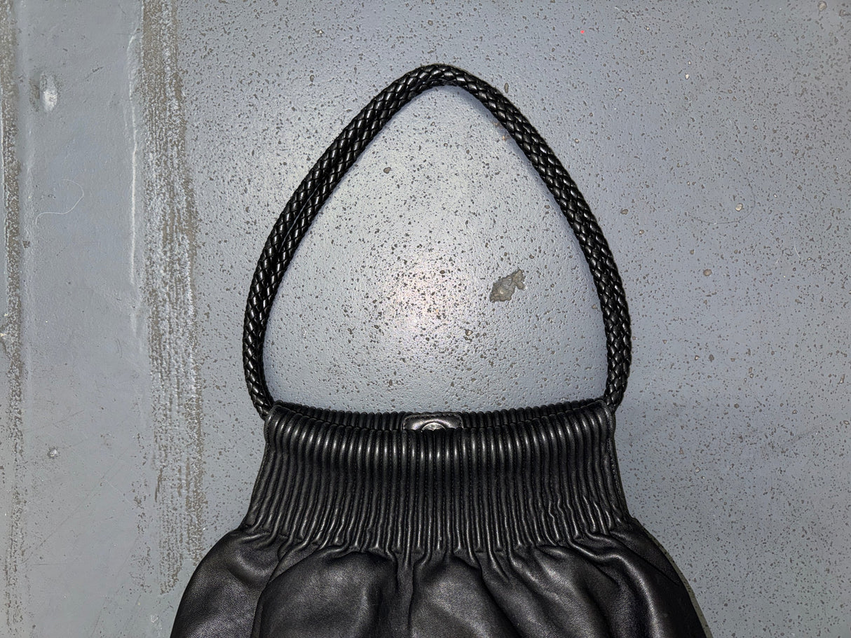 PAOLO MASI Black Leather Shoulder Bag