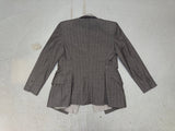 MOSCHINO Couture Deconstructed Gray and Pin Stripe Blazer