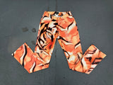 Tiger Print Sequin Flare Pants