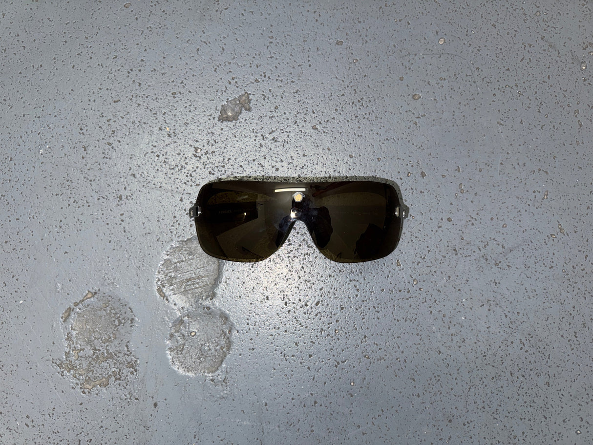 VERSACE Brown Shield Sunglasses