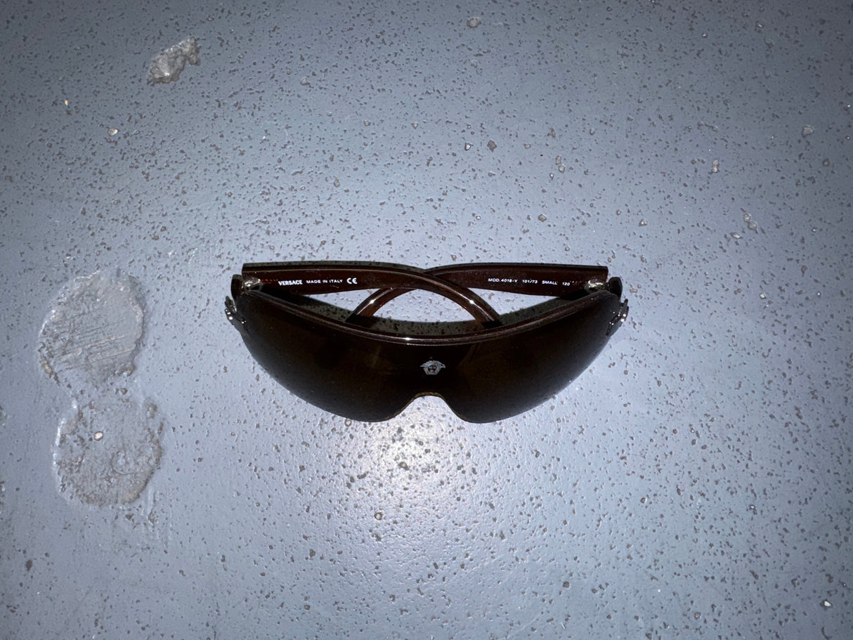 VERSACE Brown Shield Sunglasses