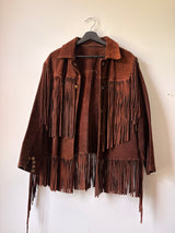 Suede fringe jacket