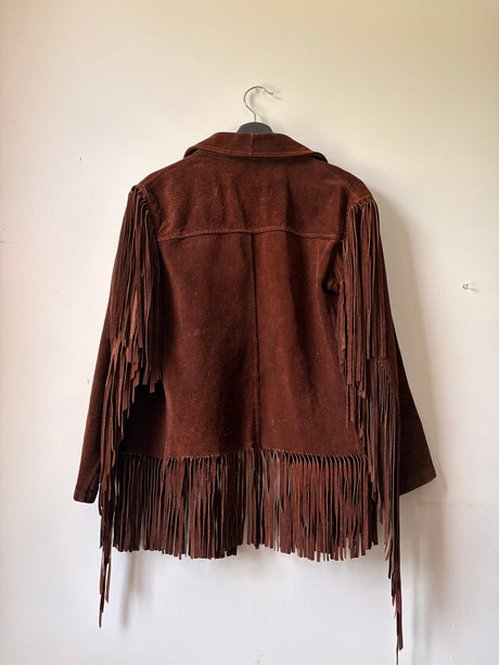 Suede fringe jacket