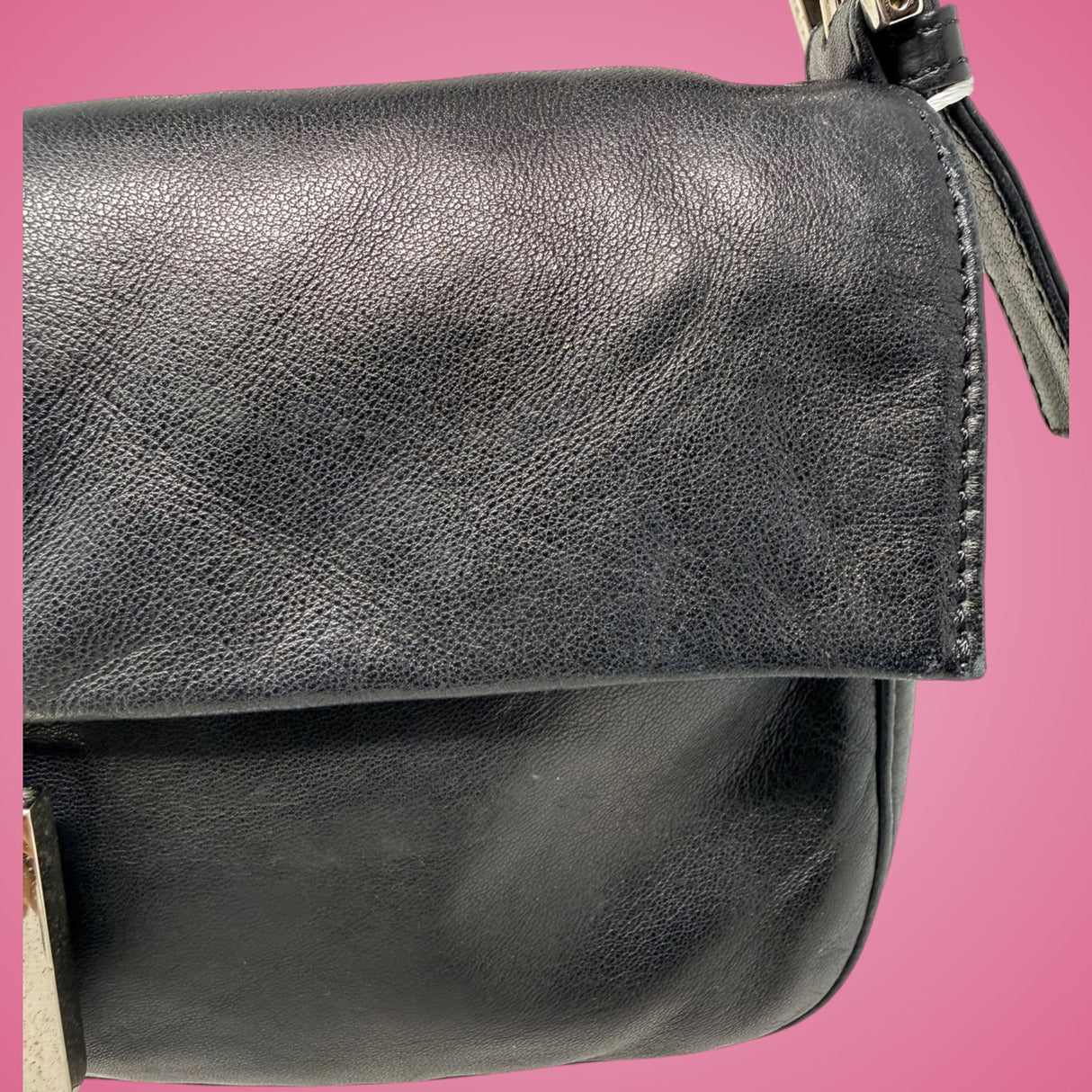 Fendi Baguette Black Leather