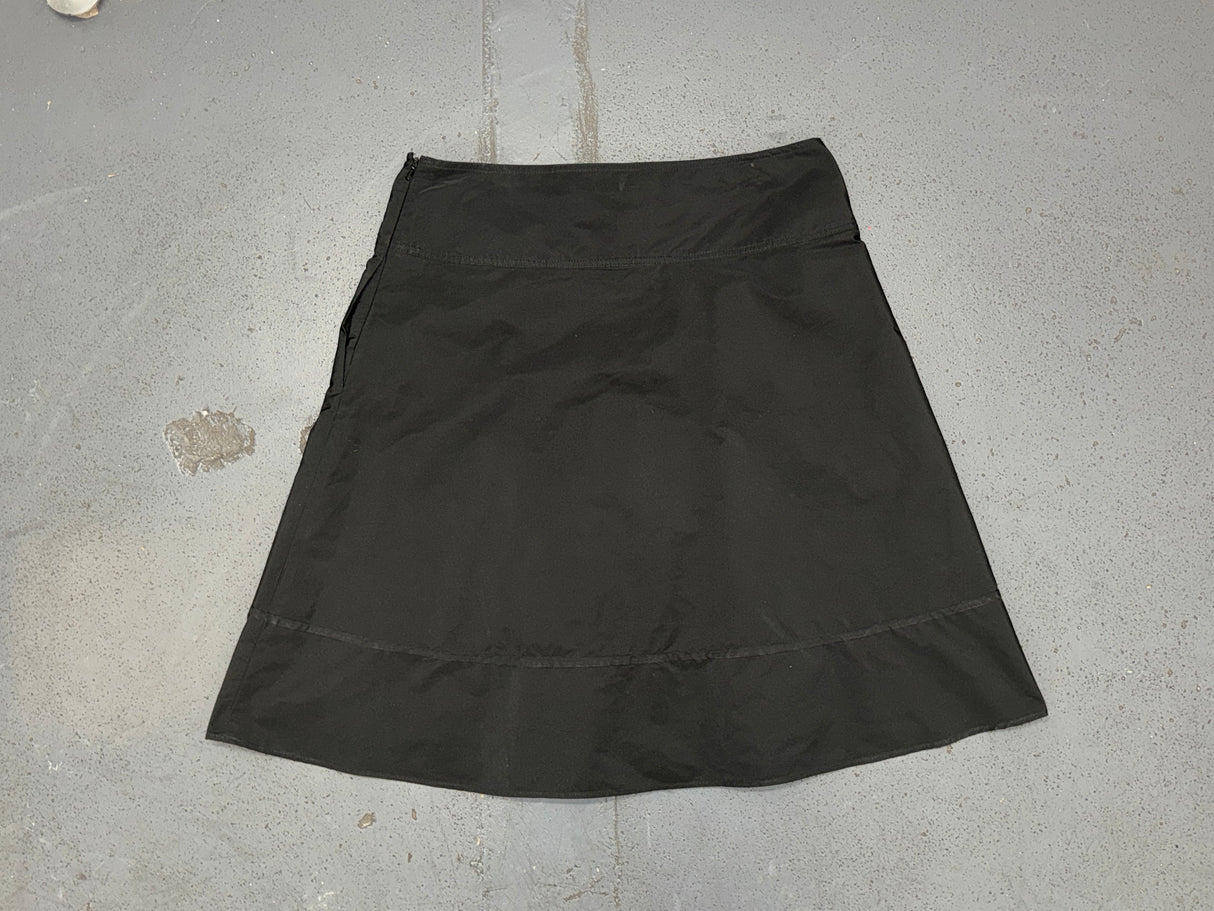 BURBERRY Black Midi Skirt