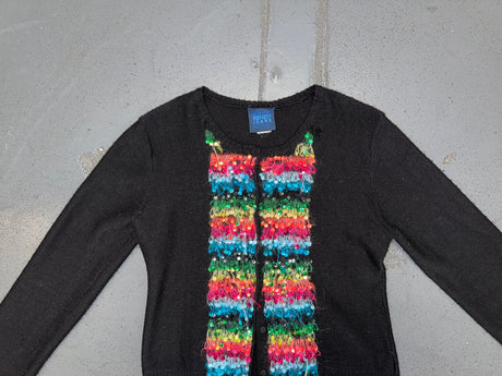 KENZO JEANS Black Sequin Sweater