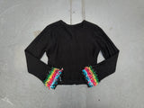 KENZO JEANS Black Sequin Sweater