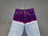 FENDI Purple Tie Dye Jeans