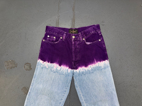 FENDI Purple Tie Dye Jeans