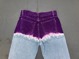 FENDI Purple Tie Dye Jeans