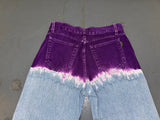 FENDI Purple Tie Dye Jeans