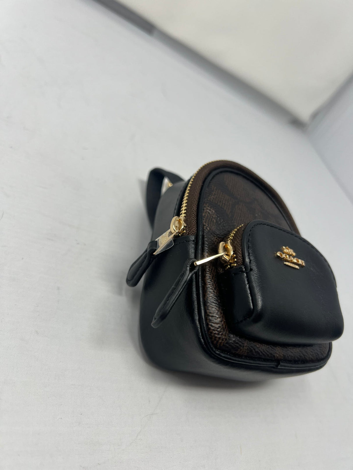 Coach Back Pack Bag Charm Gold Hardware