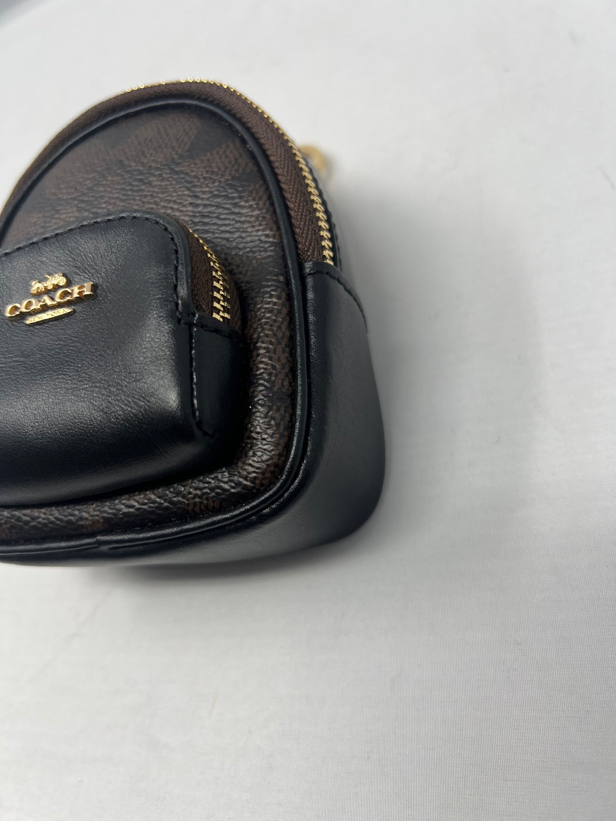 Coach Back Pack Bag Charm Gold Hardware