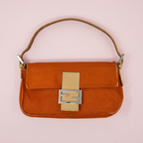 Fendi Baguette Orange Pony Hair