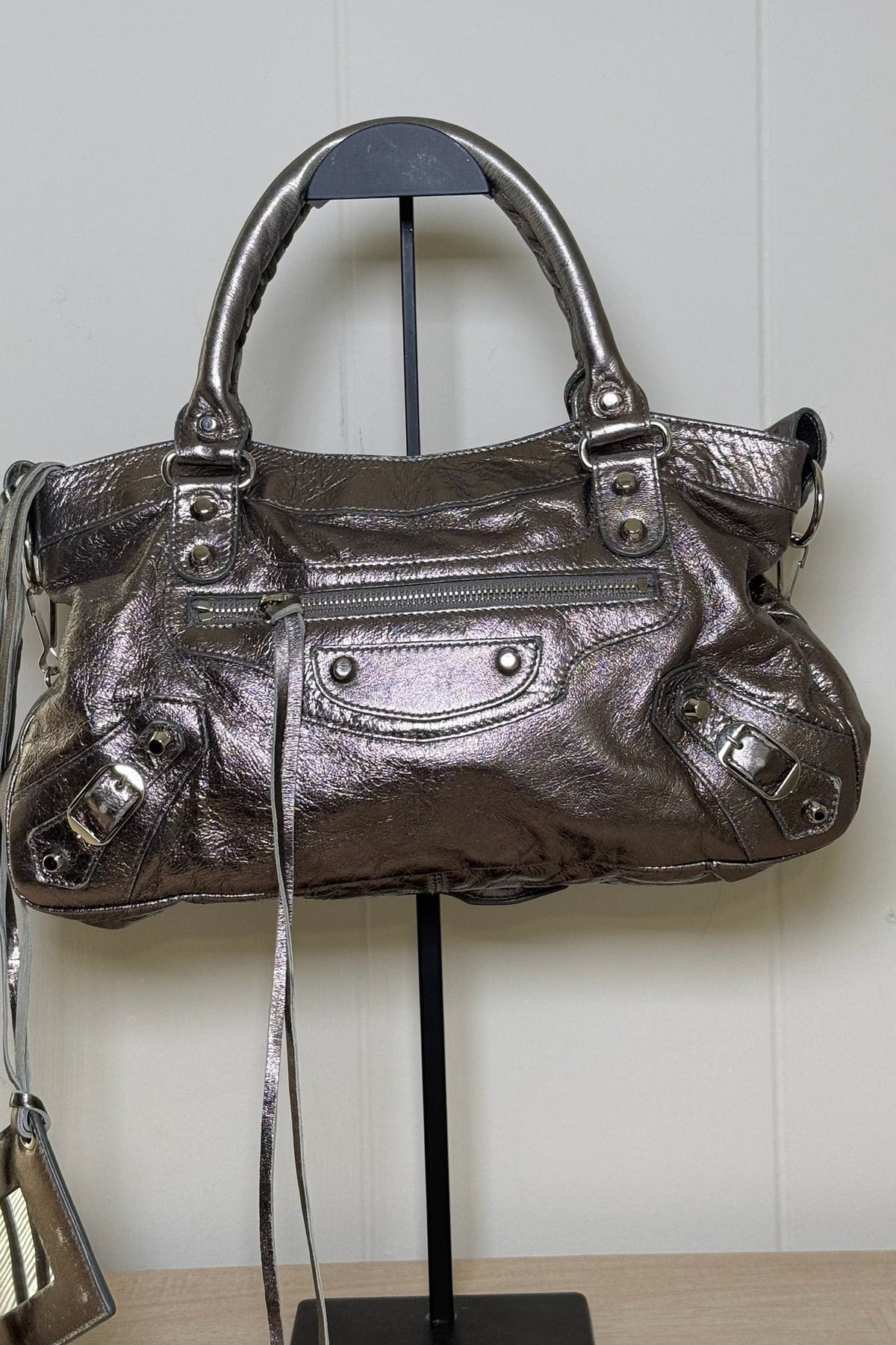 Balenciaga Silver First Bag