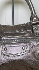Balenciaga Silver First Bag