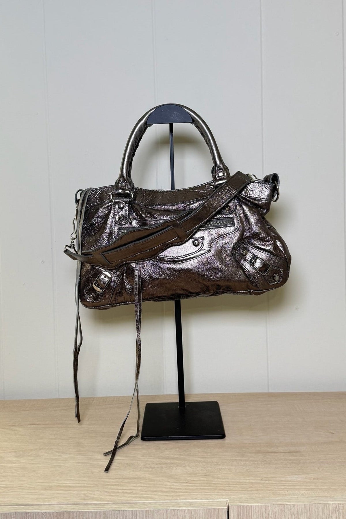 Balenciaga Silver First Bag
