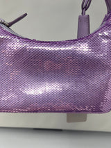 Prada Re-Edition 2000 Purple Sequin Paillettes Bag (comes in original box)