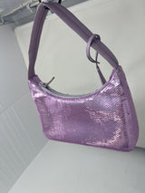 Prada Re-Edition 2000 Purple Sequin Paillettes Bag (comes in original box)
