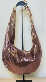 Chloé Phoebe Philo Blush Metallic Chainmail Hobo Bag