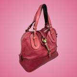 Chloe Pink Leather Kerala Top Handle Bag