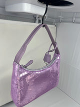 Prada Re-Edition 2000 Purple Sequin Paillettes Bag (comes in original box)