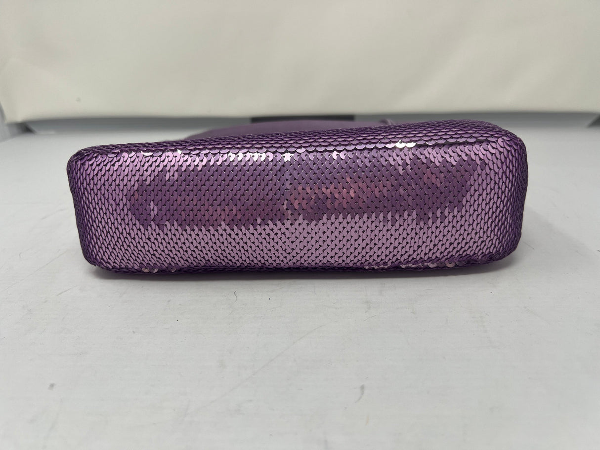 Prada Re-Edition 2000 Purple Sequin Paillettes Bag (comes in original box)