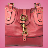 Chloe Pink Leather Kerala Top Handle Bag