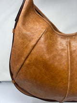 YSL Mombasa Brown Leather Shoulder Bag