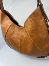 YSL Mombasa Brown Leather Shoulder Bag