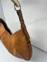 YSL Mombasa Brown Leather Shoulder Bag