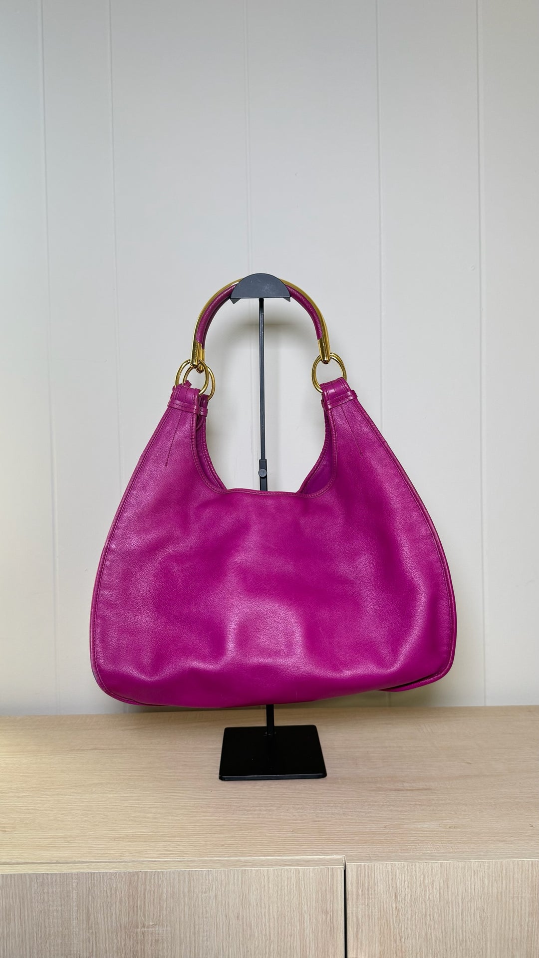Christian Dior Jeweled Pink Leather Hobo Bag