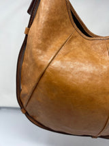 YSL Mombasa Brown Leather Shoulder Bag