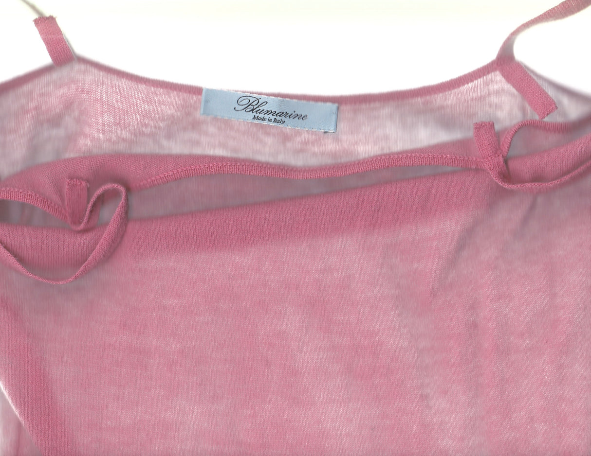 BLUMARINE Coral Sweater Tank Top