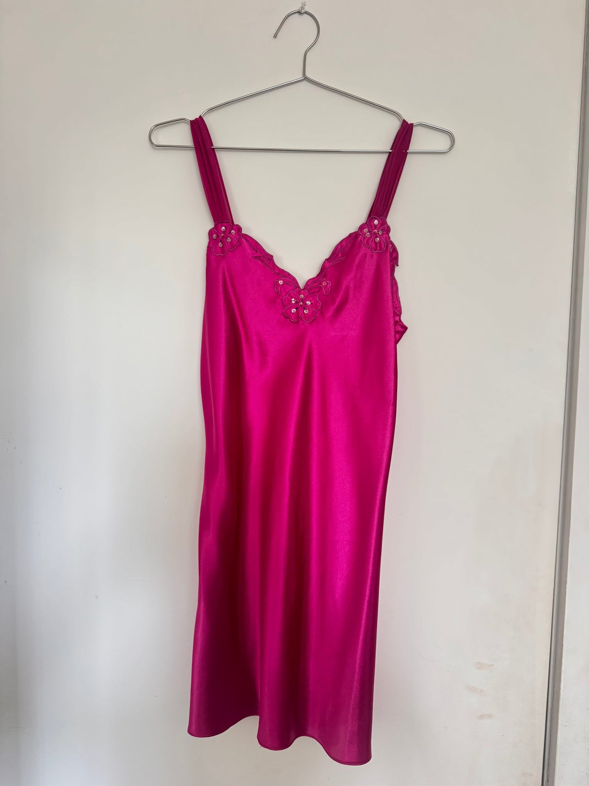 Fuchsia slip dress